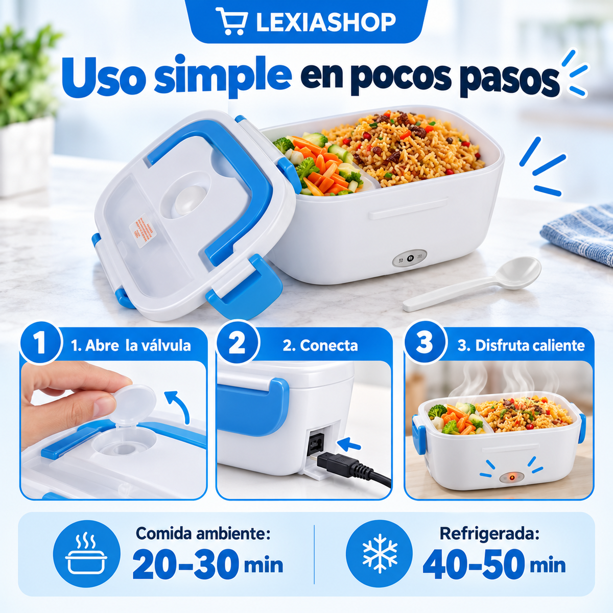 HeatLunch™ | Lonchera Eléctrica Portátil