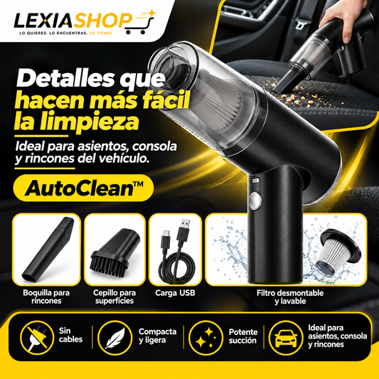 AutoClean™ | Aspiradora Portátil Inalámbrica para Auto
