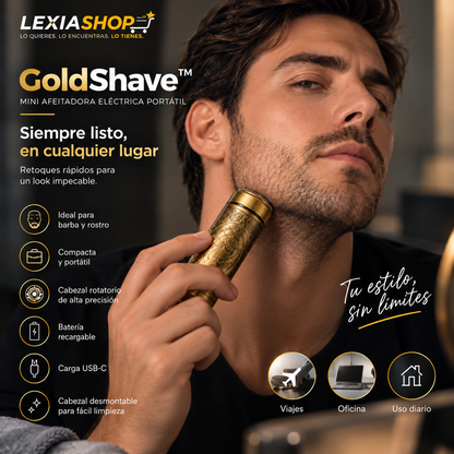 GoldShave™ | Mini Afeitadora Eléctrica Portátil