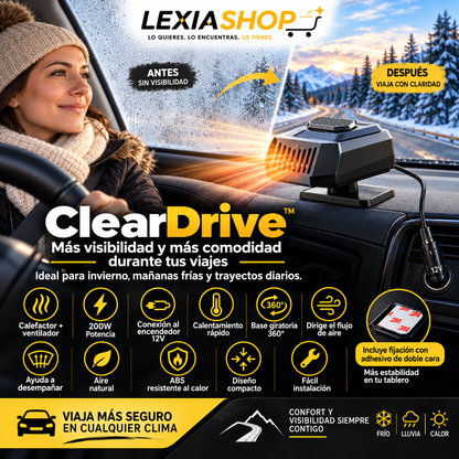 ClearDrive™ | Ventilador y Calefactor 2 en 1