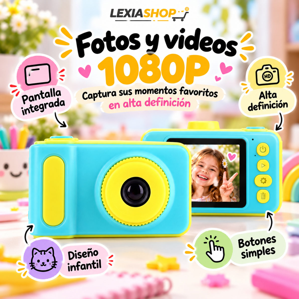 TinyShot™ | Mini Cámara HD para Niños