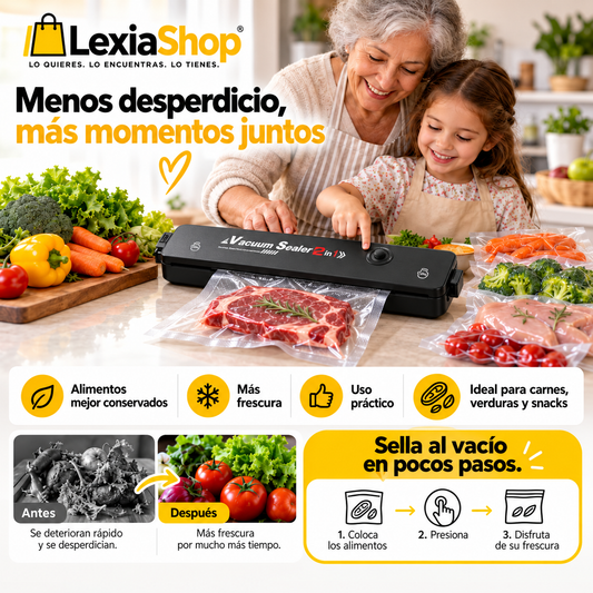 FreshLock™ | Selladora al Vacío 2 en 1