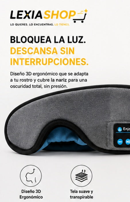 DreamBeat™ | Antifaz Bluetooth Recargable