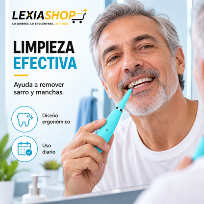 CleanSonic™ │ Raspador Dental Ultrasónico – Limpieza Bucal en Casa