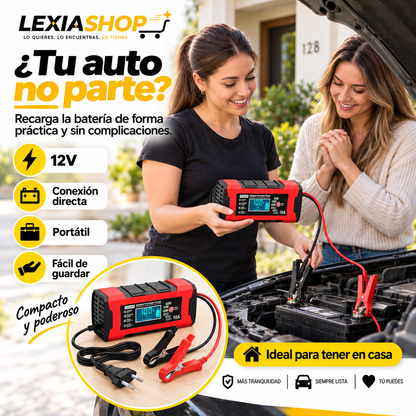PowerCharge™ | Cargador de Batería 12V para Auto