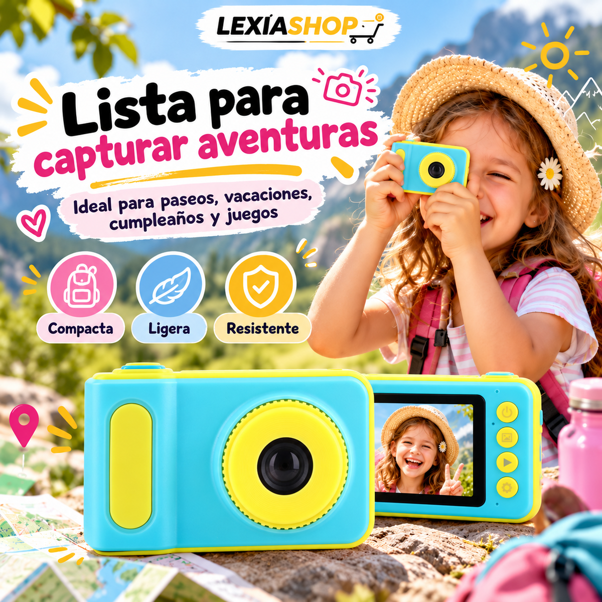 TinyShot™ | Mini Cámara HD para Niños