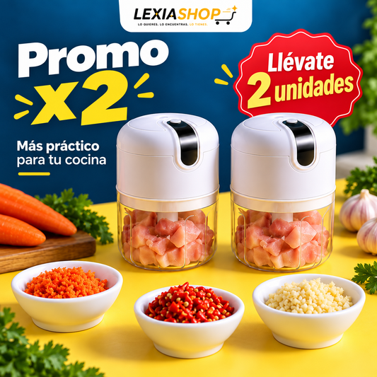 QuickChop™ | Picadora Eléctrica 250 ml - Pack Promo x2