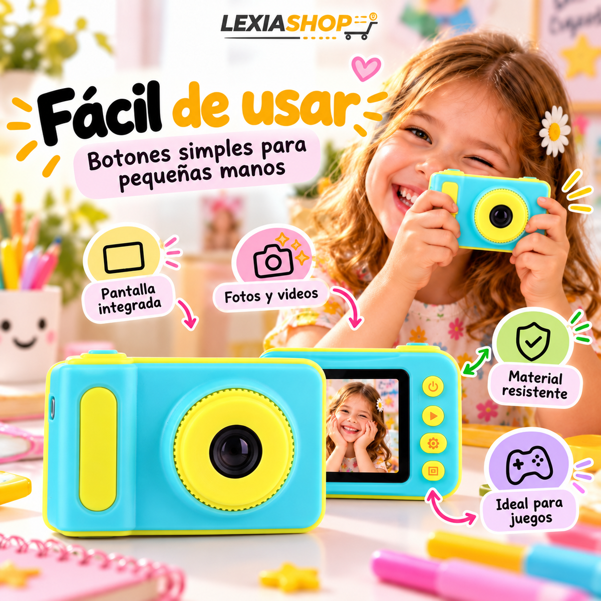 TinyShot™ | Mini Cámara HD para Niños