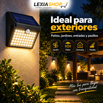 SolarGuard™ | Foco Solar Exterior 64 LED