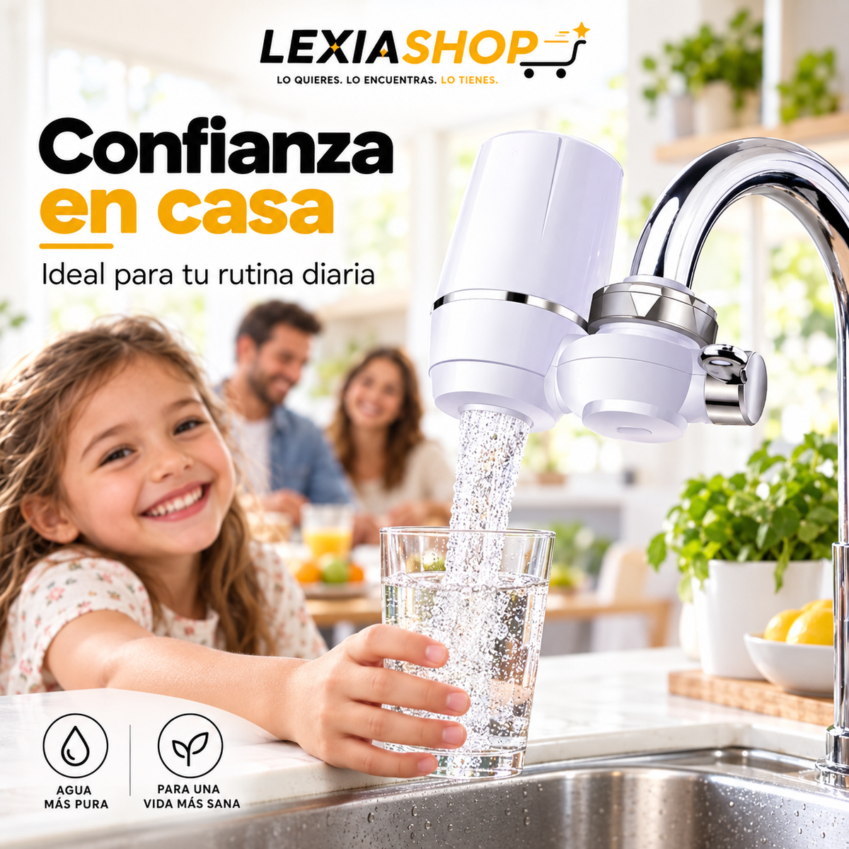 AquaPure™ | Filtro Purificador de Agua para Llave