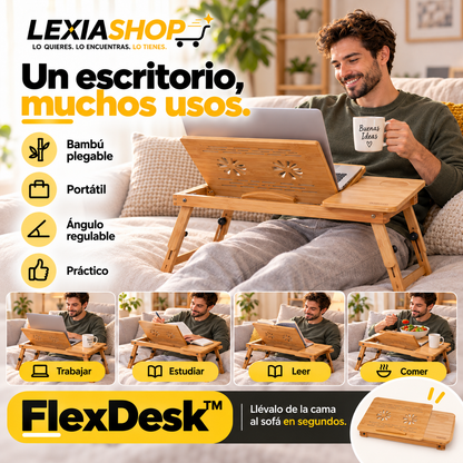 FlexDesk™ | Escritorio Plegable para Notebook